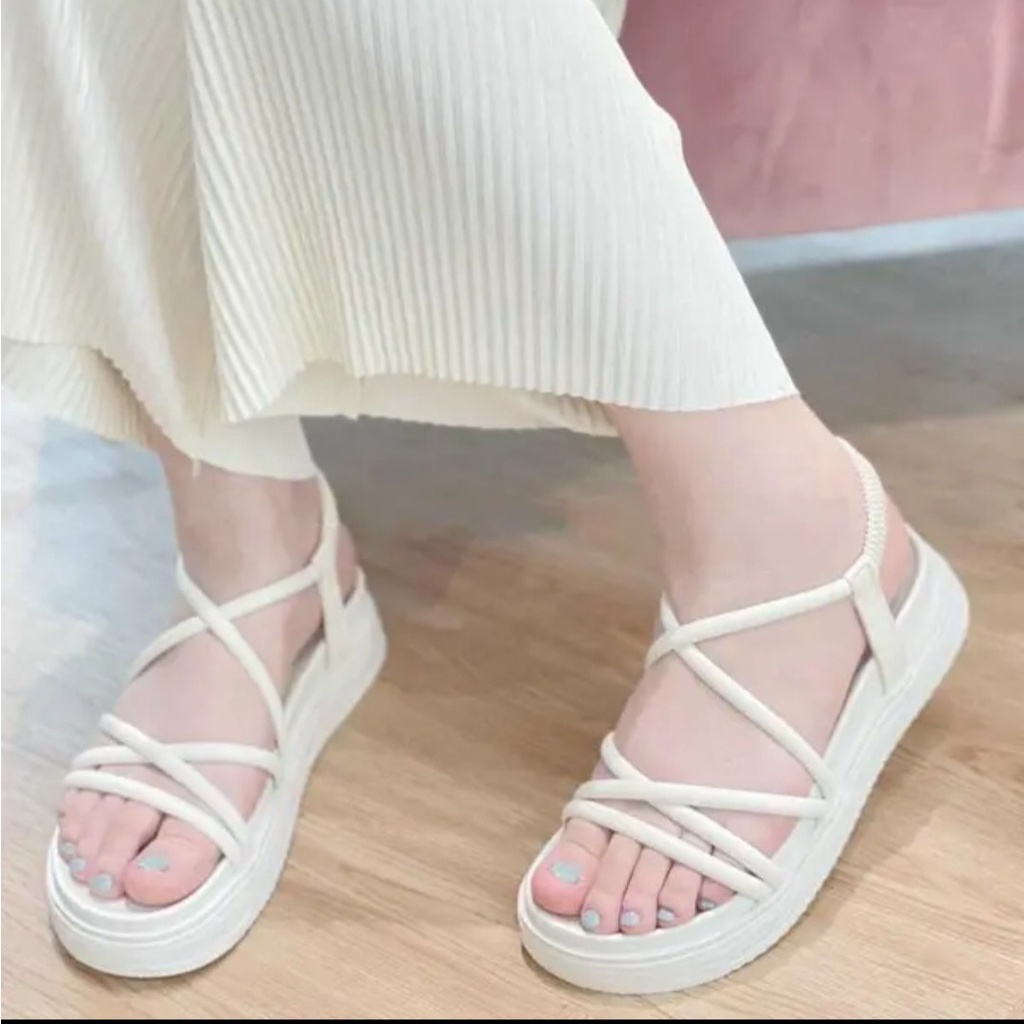 [Hoàn Tiền 15%]Xăng đan nữ bản dây da hàn quốc cực đẹp