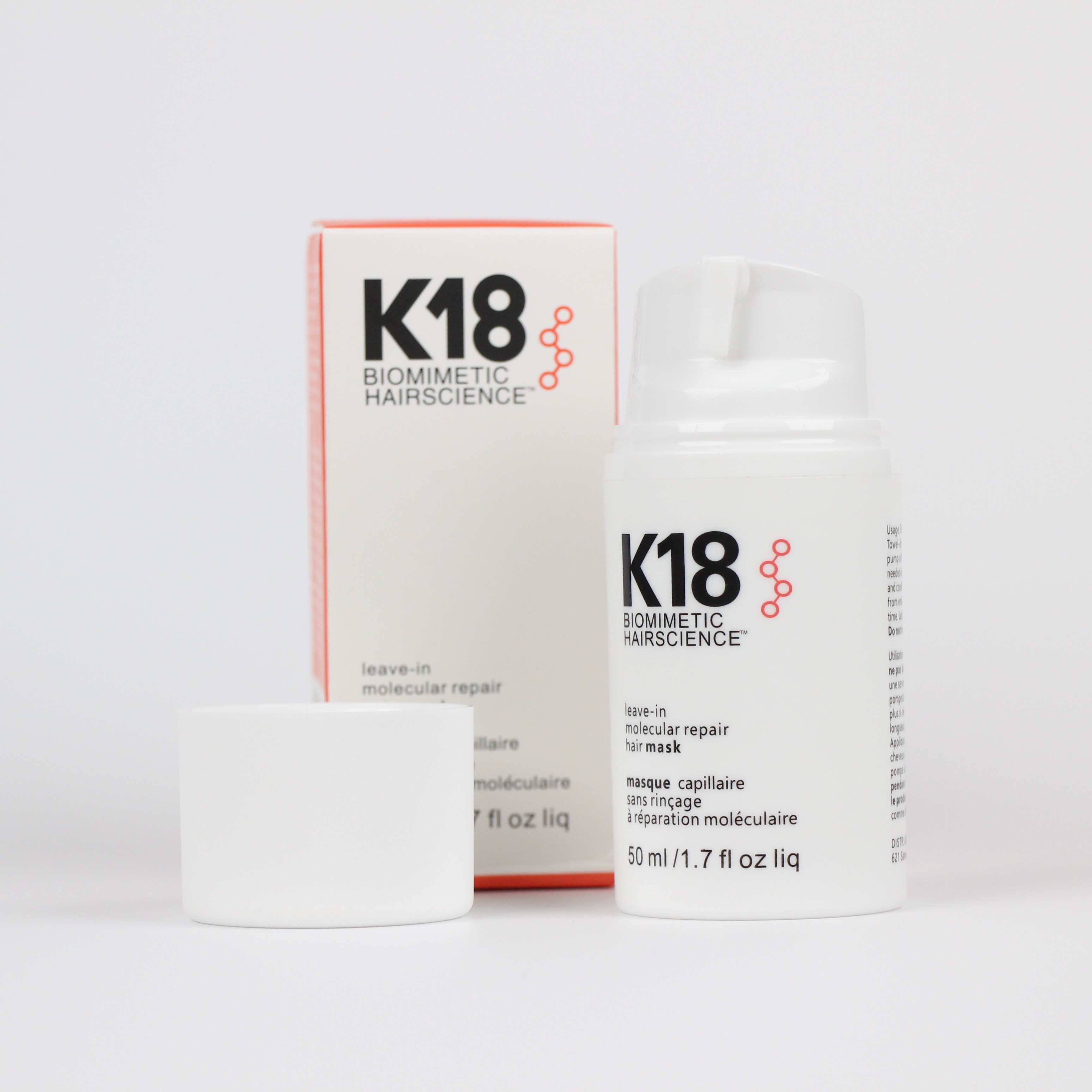 fashion K18 Leave-In Hair Mask Repair Damage Hair Molecular Restore Deep Moisturizing Nourishing Soft Hair Care. 