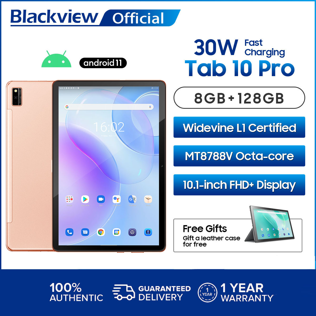 blackview Tab 10 Pro Máy Tính Bảng Gọi Điện Thoại 4G Kép Màn Hình FHD +