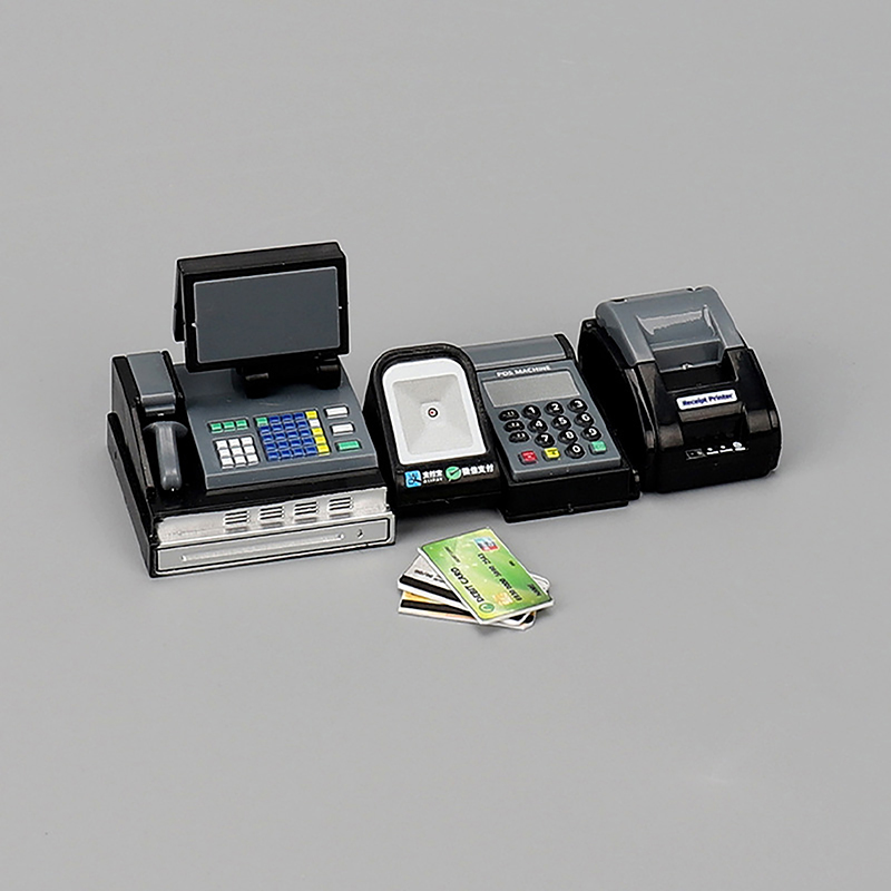 1:12 Dollhouse Mini Doll House Mini Supermarket Cash Register Card ...