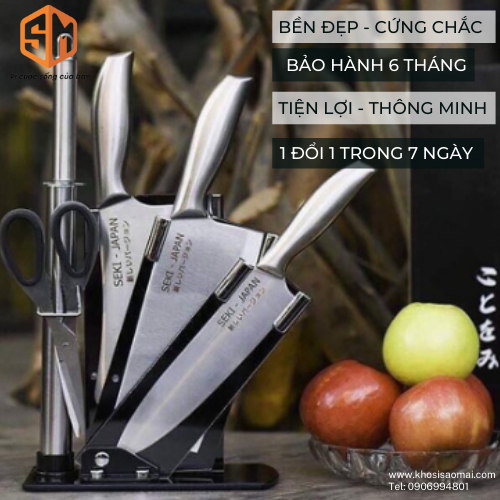 BỘ DAO INOX 6 MÓN CAO CẤP XUẤT NHẬT