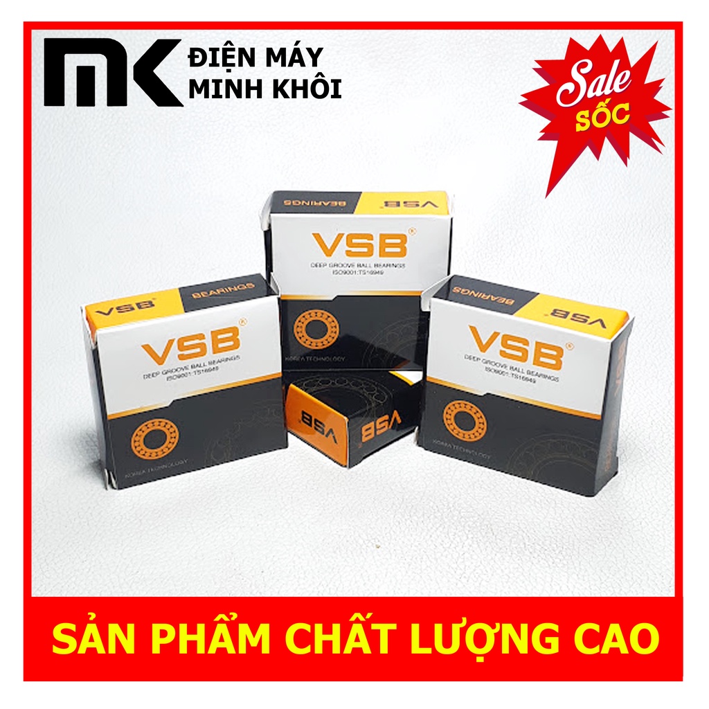 Bạc đạn - Vòng bi 6204RS cho động cơ, mô tơ...