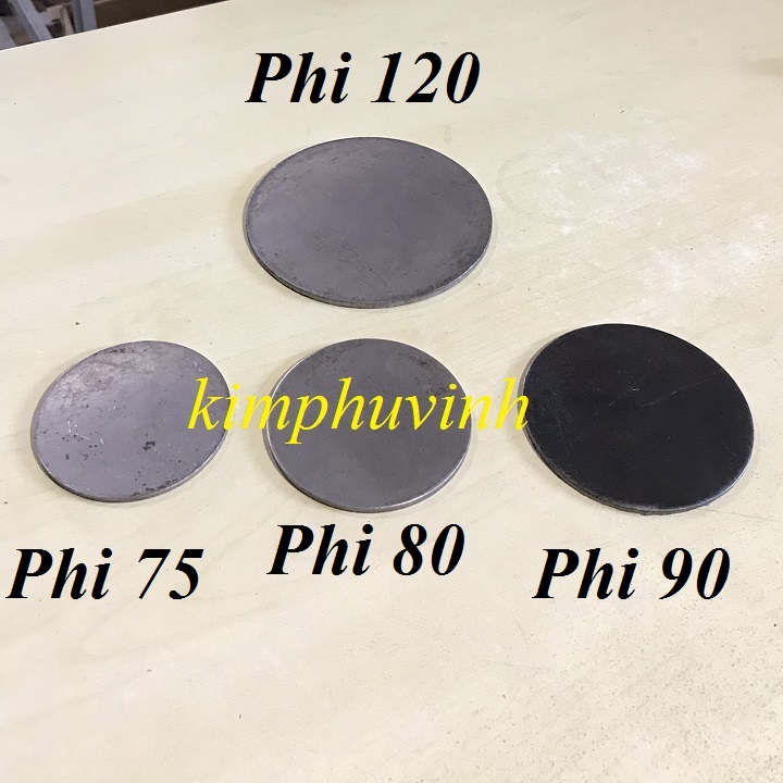 01 CÁI - Phi 75mm BẢN MÃ TRÒN - BẢN MÃ ĐẦU CỘT 75mm