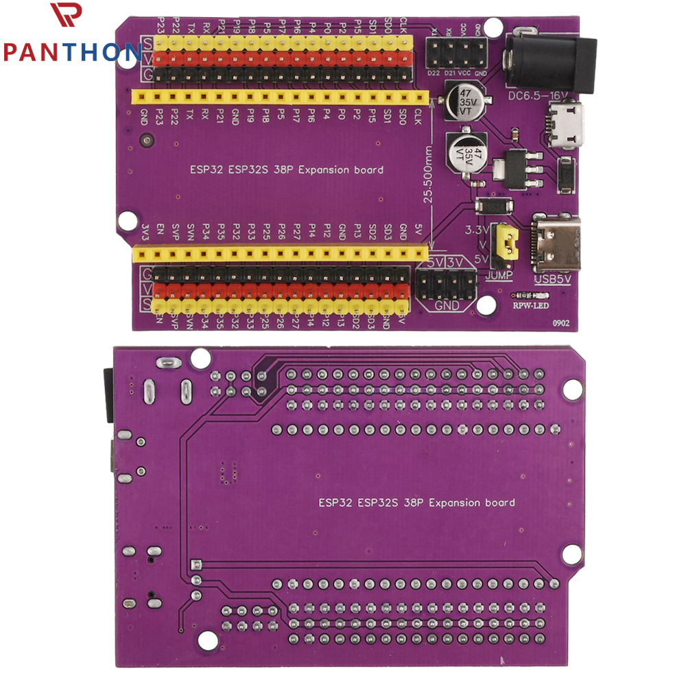 Panthon ESP32 siêu bảng mạch giao tiếp 38pin bảng mở rộng cổng input/output vạn năng 3 loại đầu ra cho ESP32-DevKitC ESP-WROOM-32 khối PCB