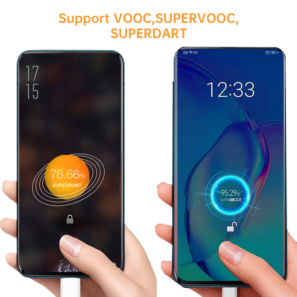 Cáp VOOC Realme Chính Hãng USB-C Sạc 6.5A Sạc Siêu Nhanh Cho Realme 20pro X50 Pro 5G X7 Xt X2