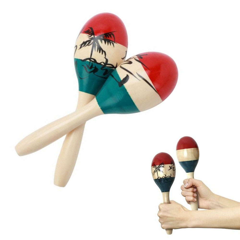 Ethnic Maracas Hand Instrument Musical Party Percussion Colourful Dinner 【Free Shipping】