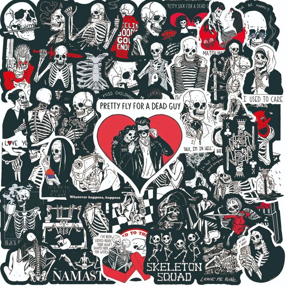 10/20/50%20s%20Cool%20Skull%20Stickers%20Laptop%20Skateboard%20Guitar%20Travel%20Luggage%20Trolley%20Retro%20Punk%20Vinyl%20Decals%20Skeleton%20Sticker%20-%20Image%209