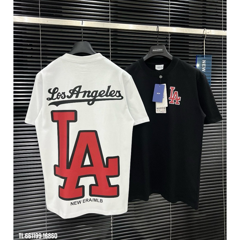 Áo thun nữ form rộng MLB logo LA - Áo phông nữ cổ tròn girl phố cotton khô phong cách streetwear local brand Soyoung MAT 102