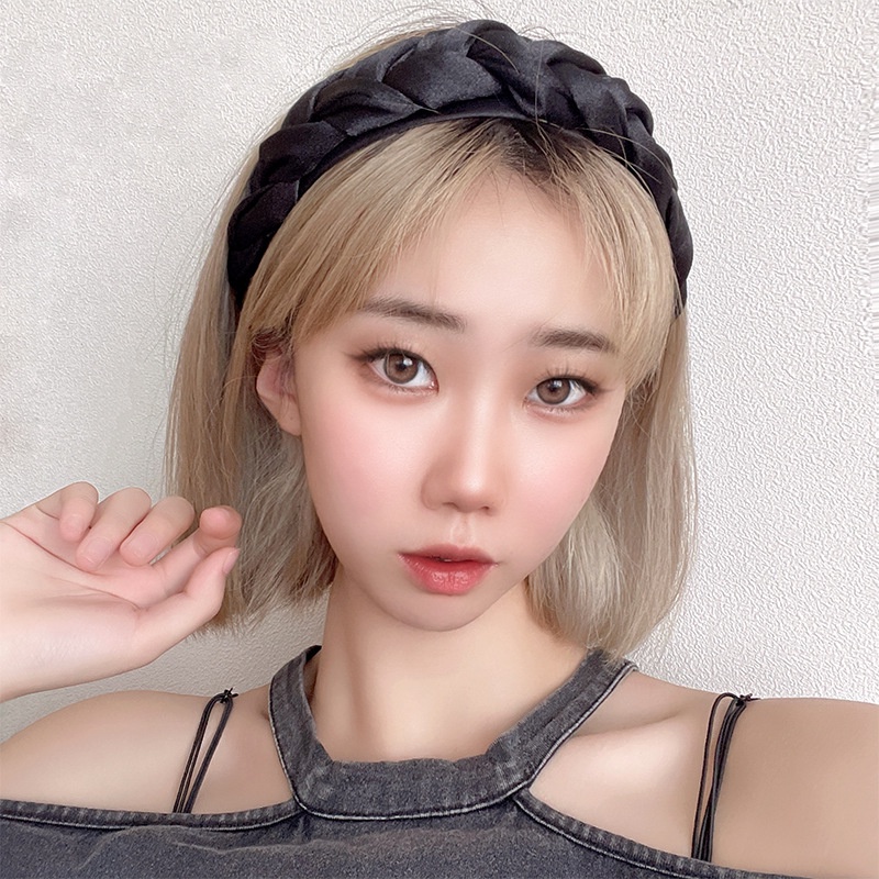 Băng đô cài tóc kiểu dây bện Phụ Kiện Tóc Tiên Bờm Tóc Hàn Quốc