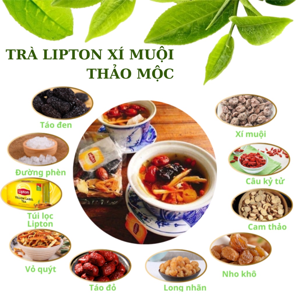 Trà Lipton thảo mộc  thanh nhiệt giải độc 1gói