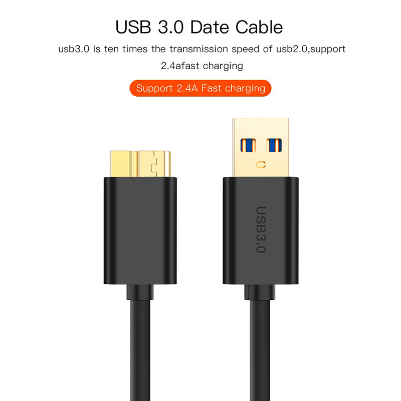 【Hàng có sẵn】bộ chuyển đổi ổ cứng tốc độ cao cáp dữ liệu USB 3.0 sang Micro B cho Ổ cứng SSD ngoài và HDD
