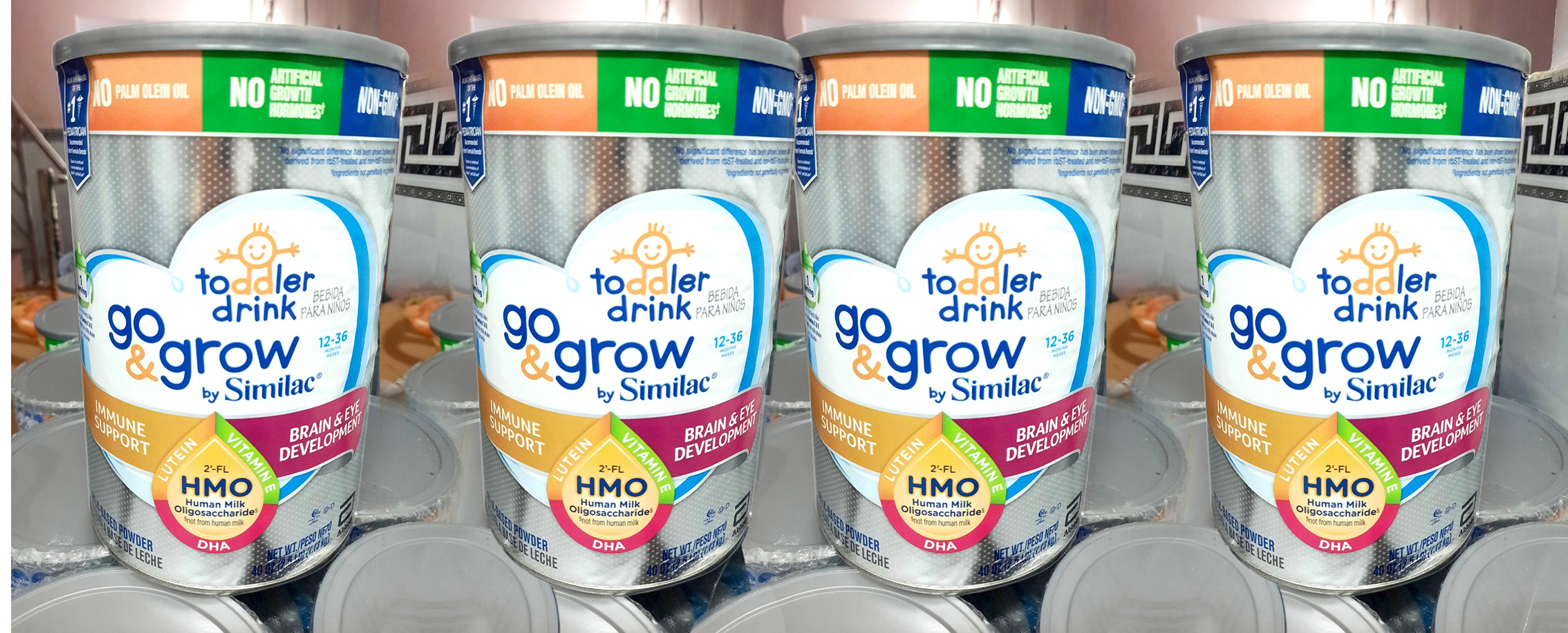 Combo 4 lon sữa Similac Go & Grow Non Gmo Hmo 1.13KG