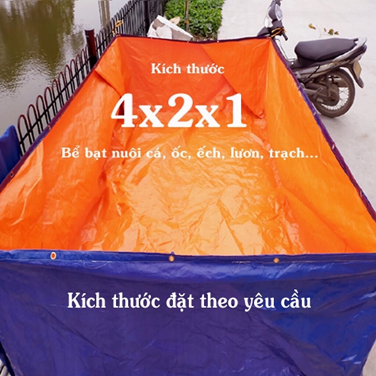 BỂ BẠT NUÔI CÁ, ỐC, ẾCH , LƯƠN ĐỦ KÍCH THƯỚC (Đồ câu Ngọc Hải)