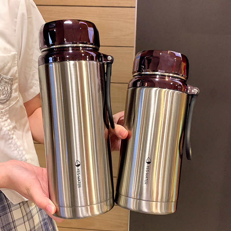 Bình Giữ Nhiệt Nắp Vân Kim Cương Inox Cao Cấp - Giữ Nhiệt Cực Tốt - Thiết Kế Tinh Tế, Chất Lượng Cao - Đầy Đủ Size