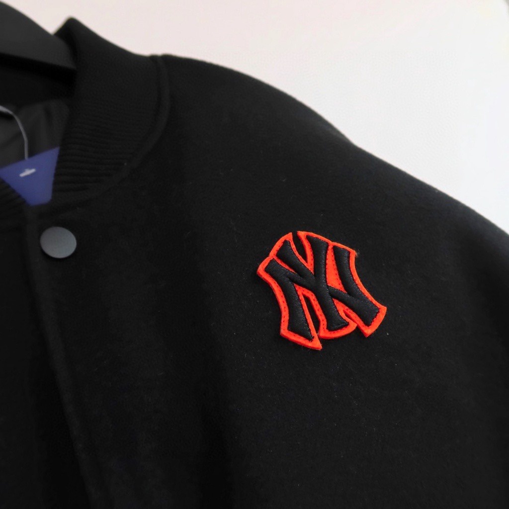 Áo khoắc bomber MLB NY da dạ chất liệu cao cấp