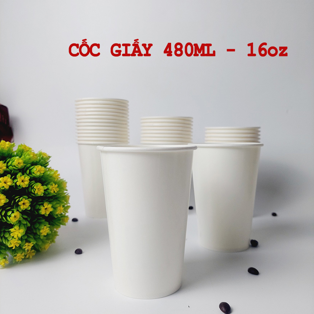 50 chiếc cốc giấy 480ml - 16oz