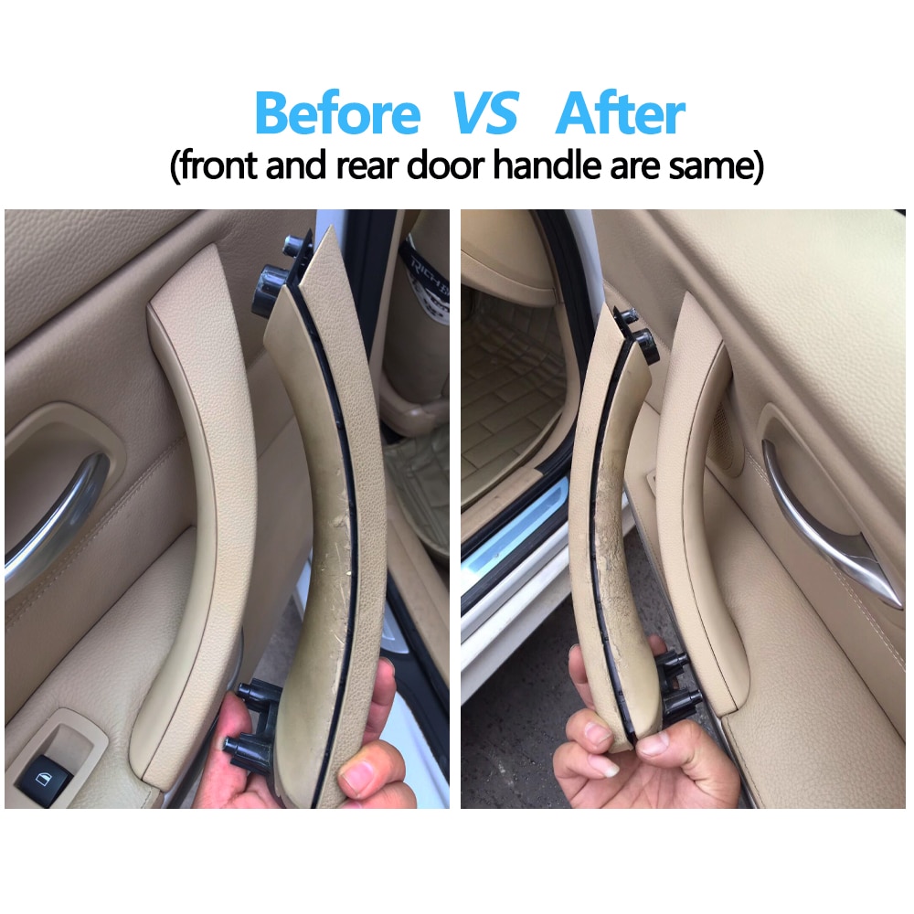 Left Right Interior Door Inside Handle With Handle Cover Trim Replacement For BMW 3 Series E90 E91 E92 316I 318I 320I 325I 328I