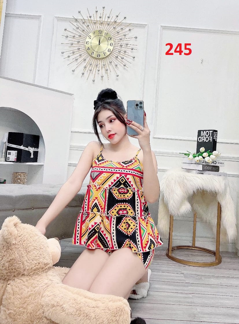 Bộ lụa hàn đùi đủ kiểu, 38 đến 58kg