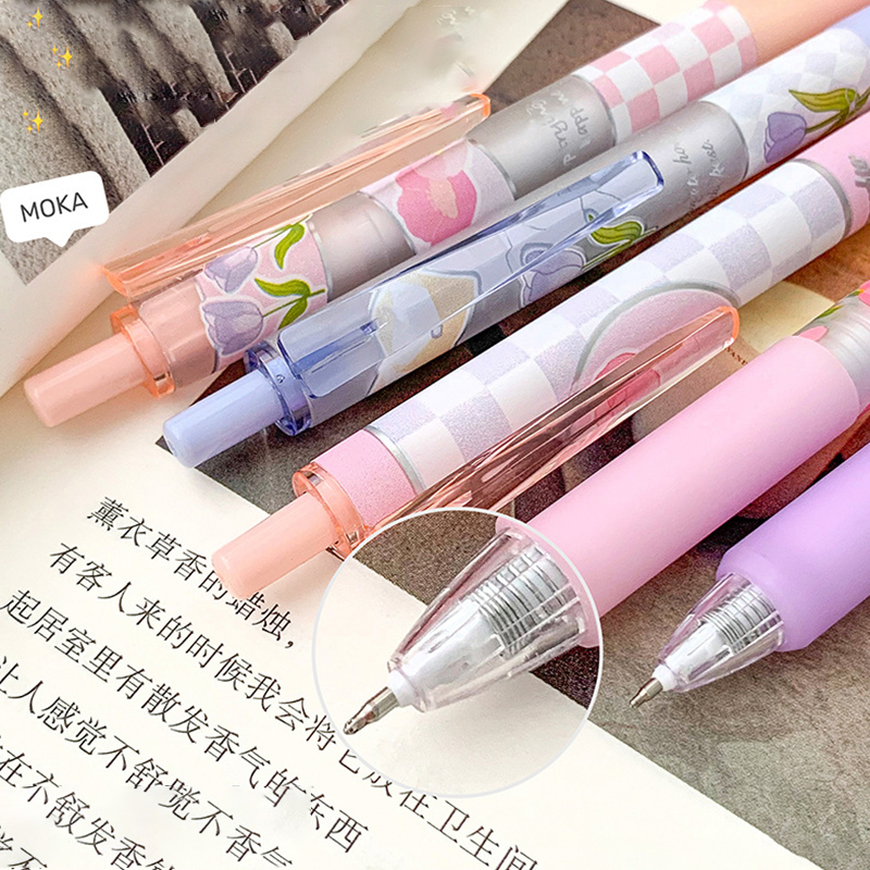 6Pcs/Set%20Spring%20Flowers%20Gel%20Pens%200.5mm%20Black%20Ink%20Kawaii%20Quick%20Drying%20Ballpoint%20For%20Girls%20Writing%20Pens%20School%20Supplies%20Stationery%20Fayshow%20-%20Image%202