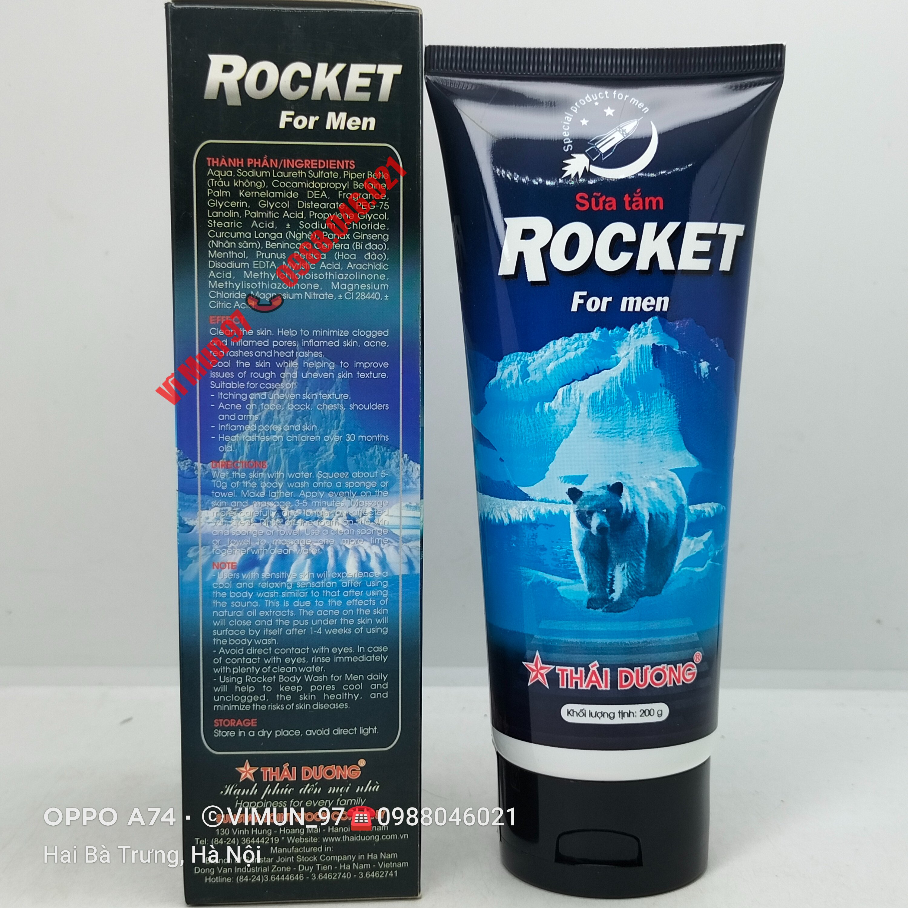 Sữa tắm Thái Dương Rocket for Men 200g