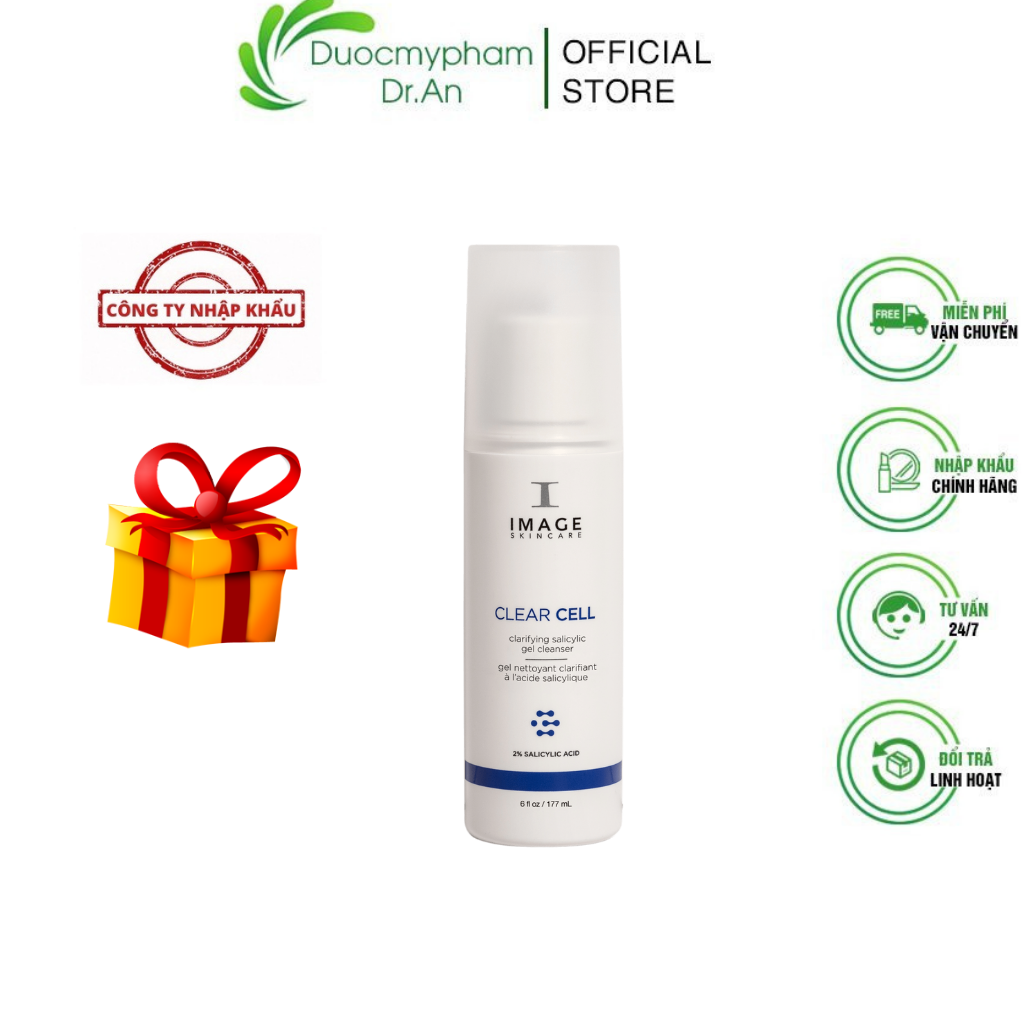 Imports-clean facial cleanser oily, prevent acne anti-aging Image Skincare clear cell Clarifying salicylic gel cleanser 177ml/355ml-duocmyphamdran