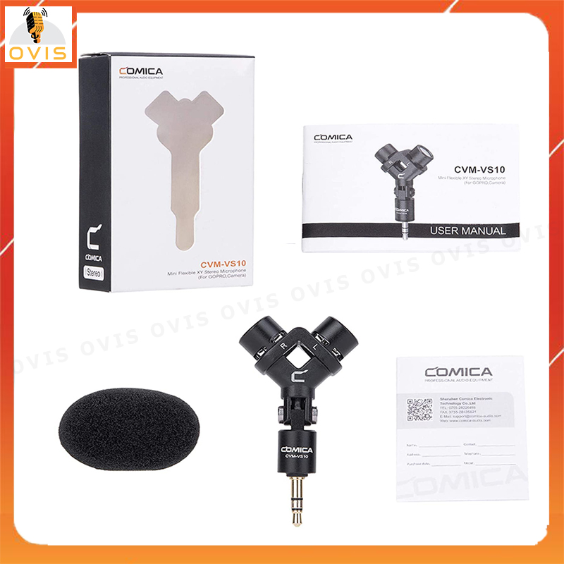 COMICA CVM-VS10 - Mic Thu Âm Stereo XY Cho GoPro, DSLR Camera