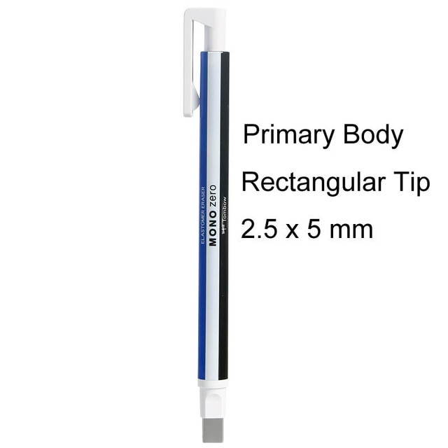 TOMBOW MONO Zero Eraser Mechanical Eraser Meticulous Highlighting Refillable Pen Shape Rubber Press Type School Stationery