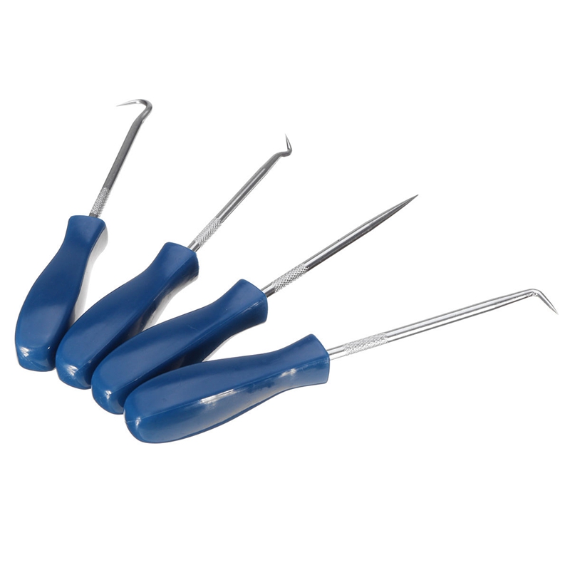4Pcs Pick and Hook Set O Ring Oil Seal Gasket Puller Remover Tool