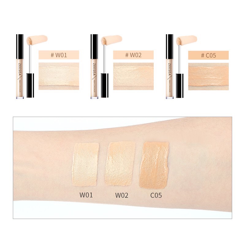 Kem che khuyết điểm hoàn hảo zeesea flawless concealer