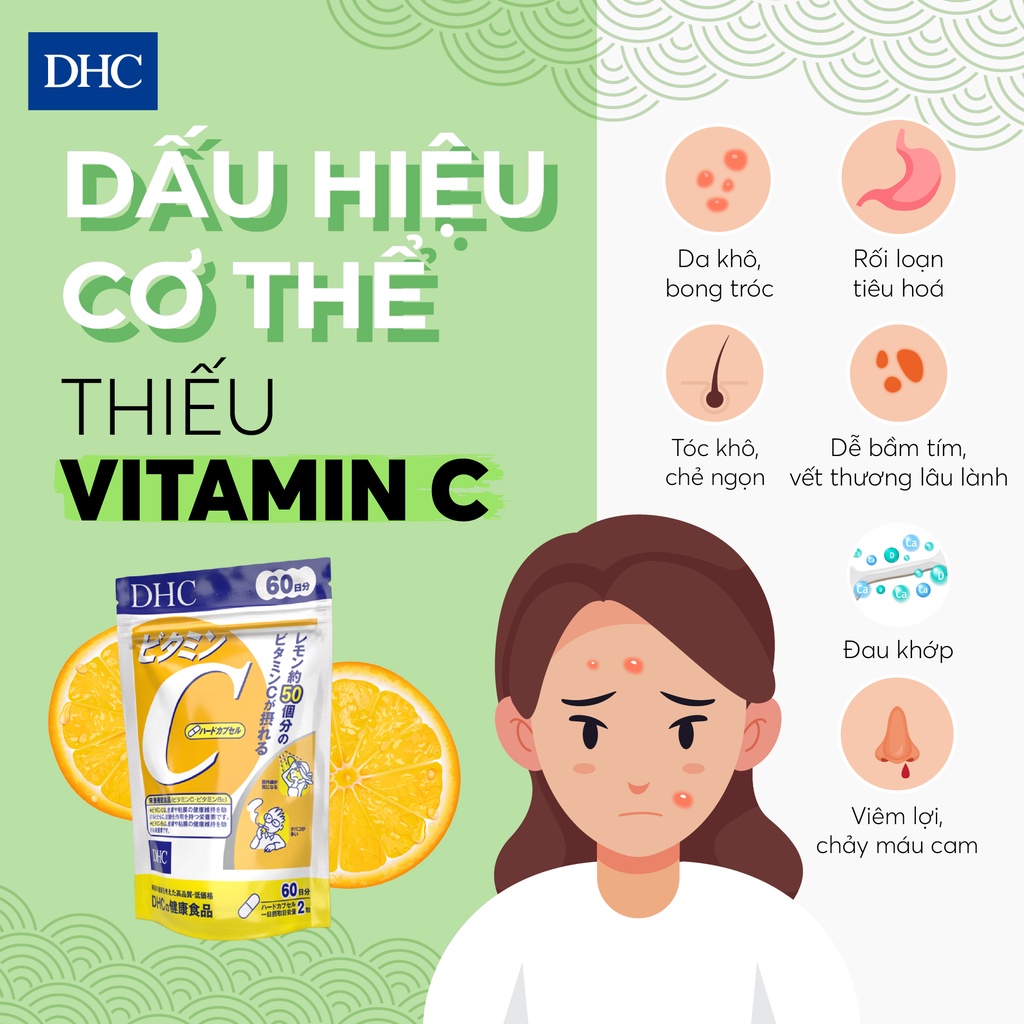 Viên Uống Bổ Sung Vitamin C DHC Nhật Bản