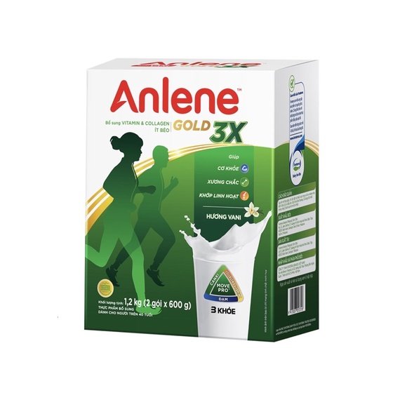 Sữa bột Anlene Gold / Anlene vanila  800/440g/ 1,2Kg Mới