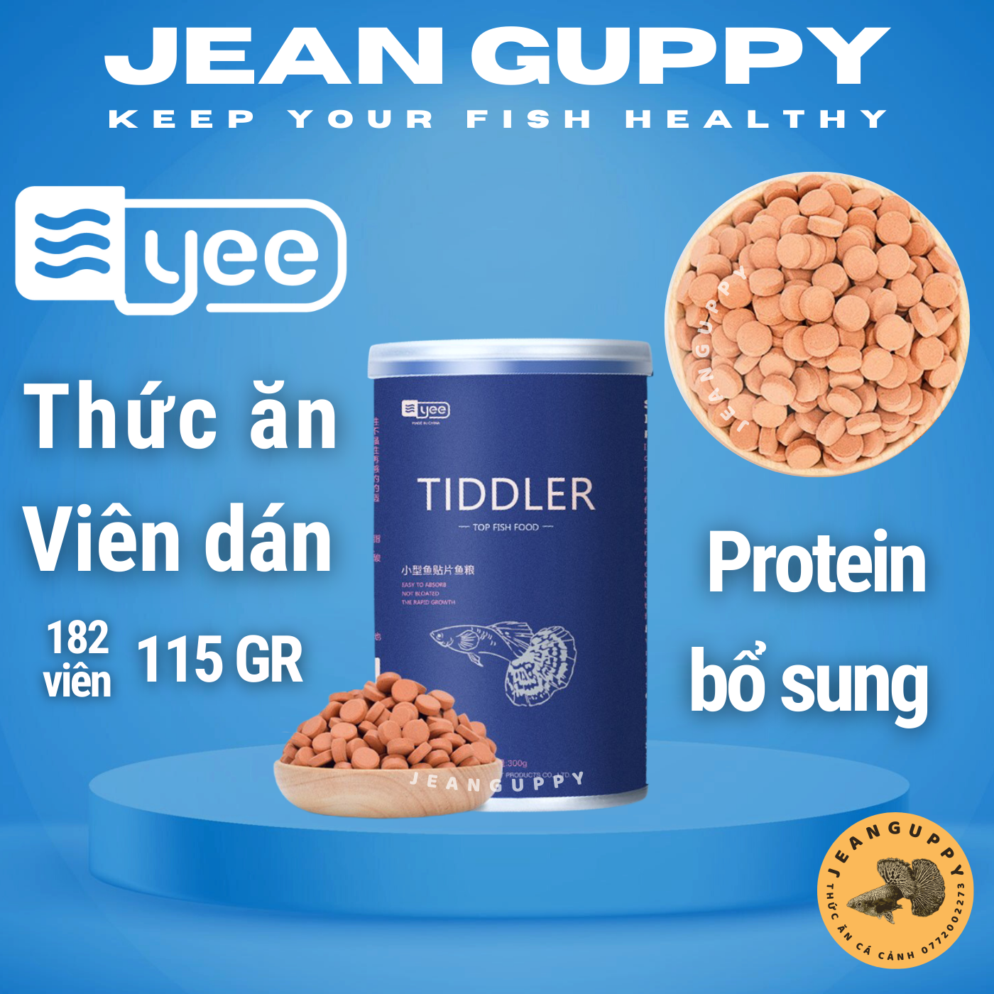 Thức ăn cao cấp cho Ali - Yee Ali Cichlid- 130gr