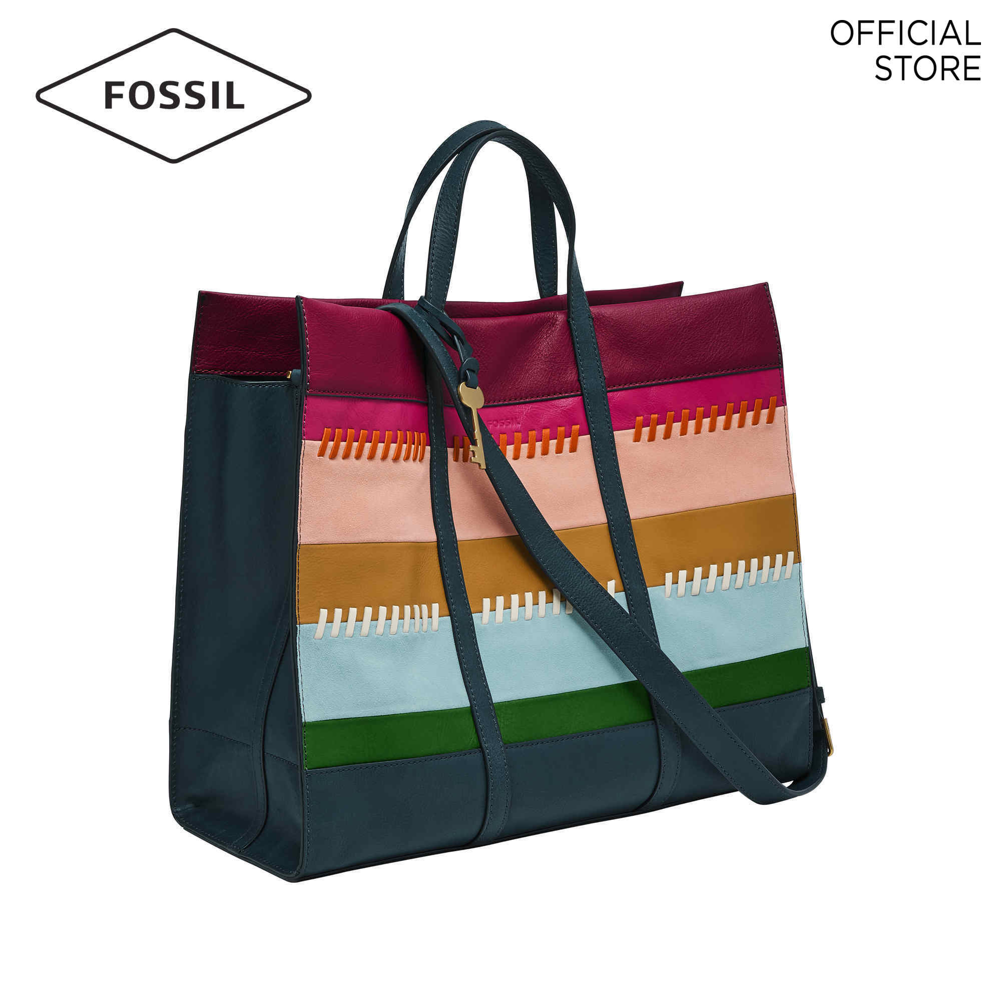 Fossil Carmen Multicolor Tote Bag 