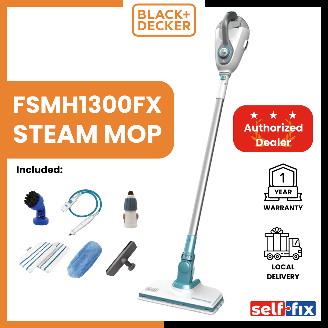 BLACK & DECKER [ FSMH1300FX ] 1300W Gen 3 7-in-1 Steam-Mop / Steam Cleaner  / Floor Cleaner