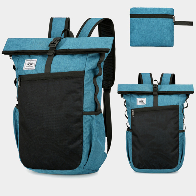 OEM Outdoor folding backpack, multifunctional lightweight clutch bag, waterproof mountaineering bag, travel bag, large capacity bag
