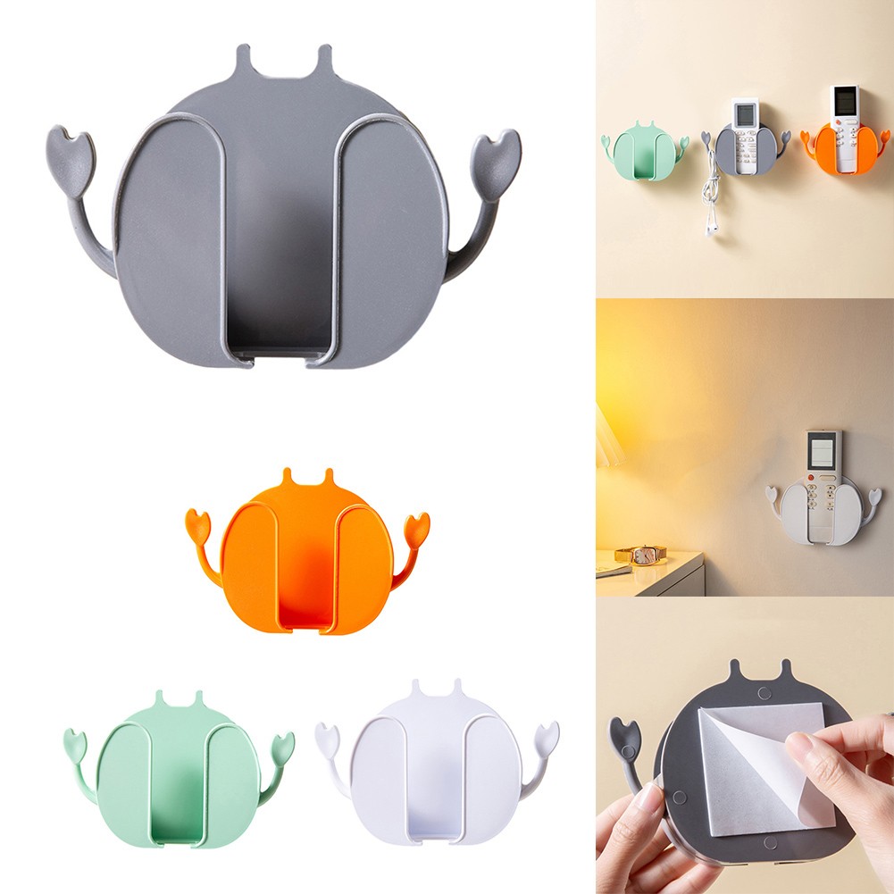 Bedside Mobile Phone Charging Bracket Convenient And Practical Remote Control Storage Box Wall-Mounted Storage Rack