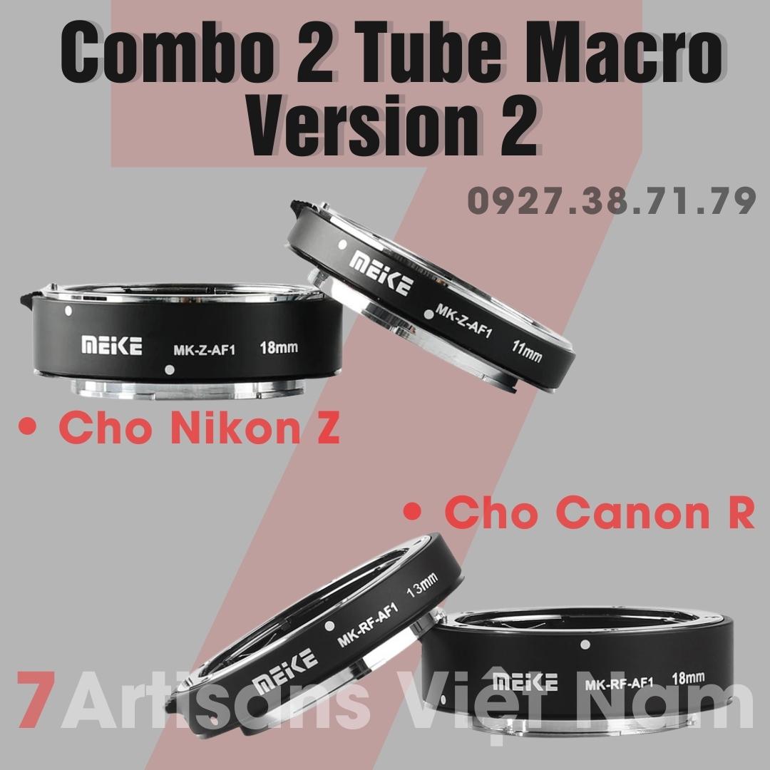 Combo 2 Tube Macro AF Meike MK-Z-AF1 và MK-RF-AF1 cho Nikon Z và Canon R thumbnail