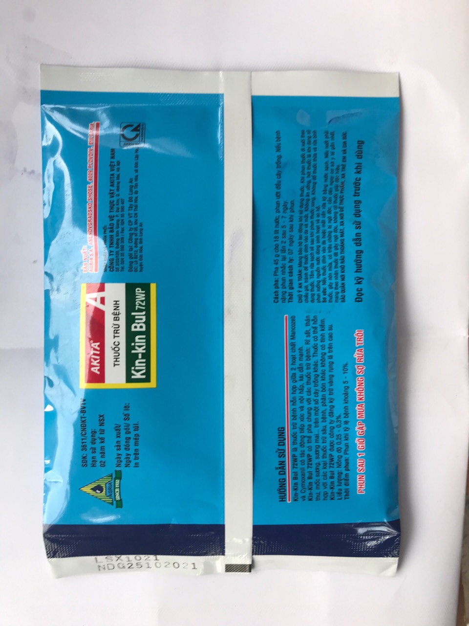 Trừ nấm bệnh Kin kin bul 72WP 45gr