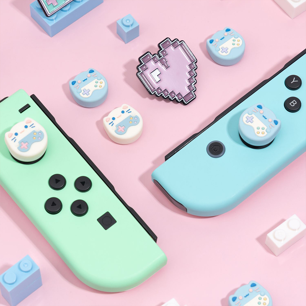 For Nintendo Switch Oled Ghost Thumb Grip Cap Joycon Controller ...