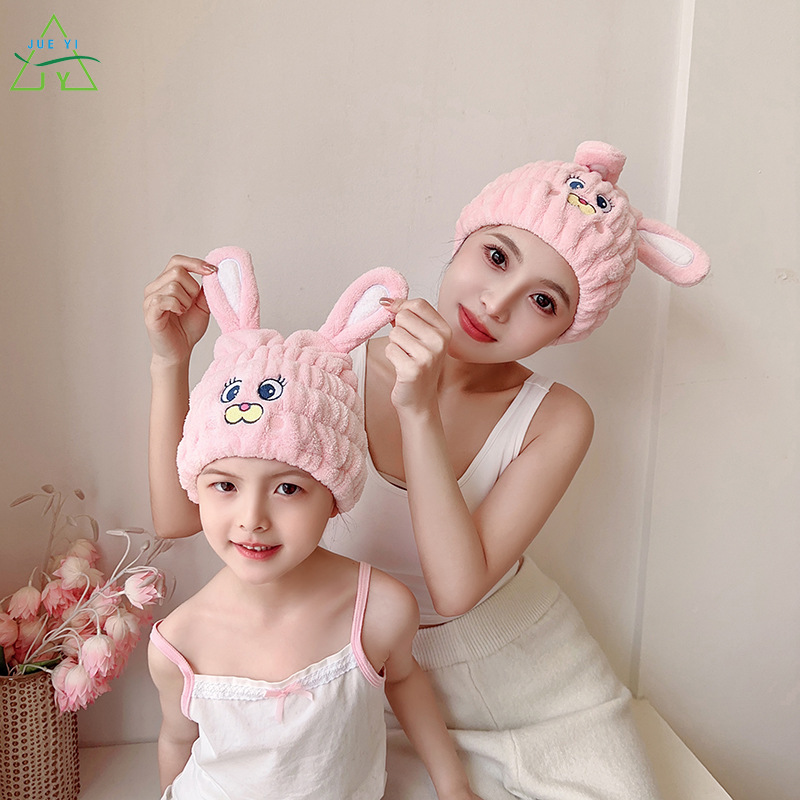 KS Kids Hair Dryer Hat Unicorn Bunny Wholesale Coral Velvet Absorbent