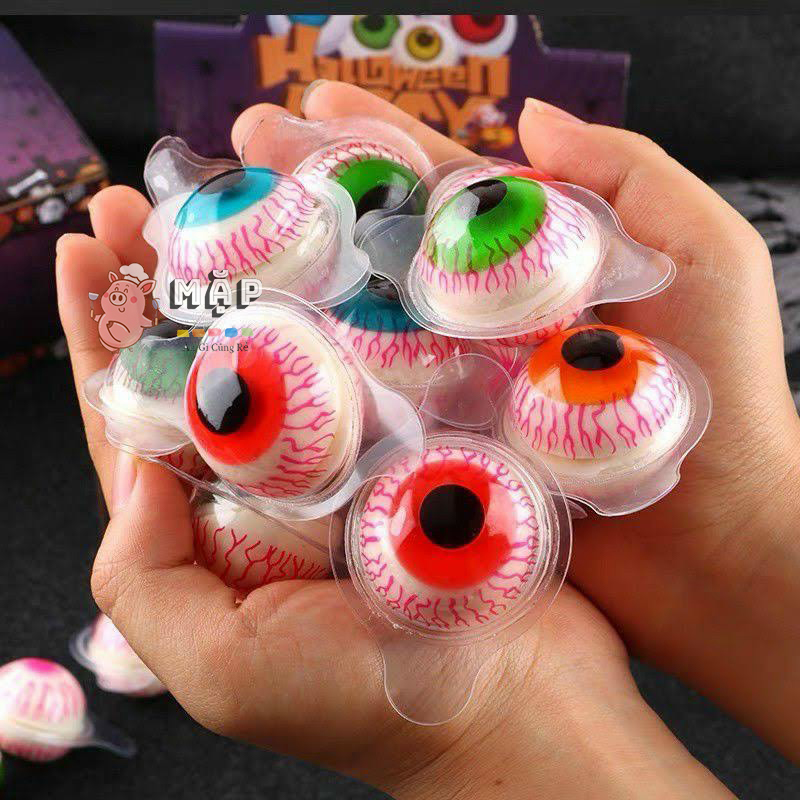 Kẹo Dẻo Con Mắt Nhân Mứt Trái Cây Thái Lan Trolli Pop Eyes