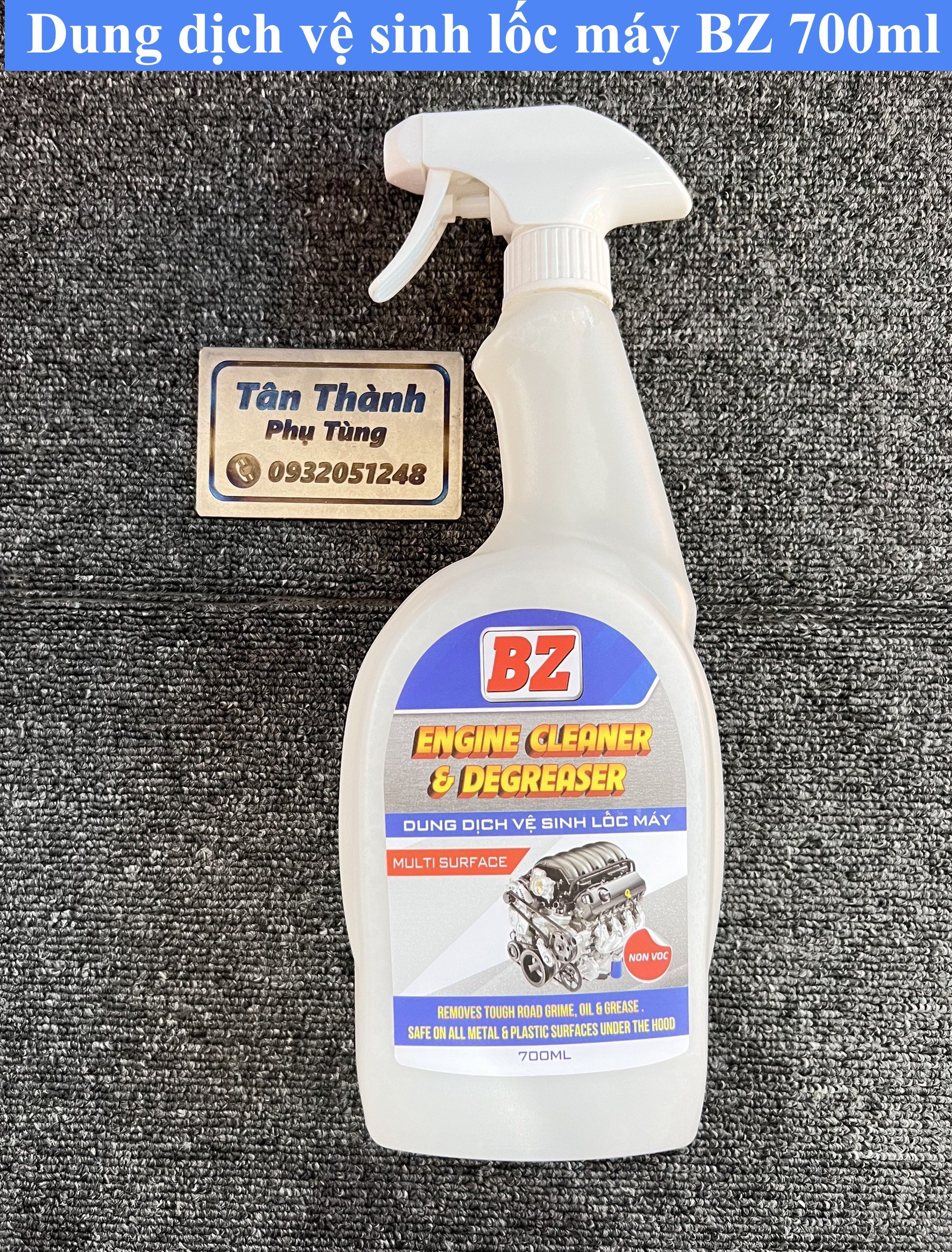 Dung dịch vệ sinh lốc máy BZ 700ml