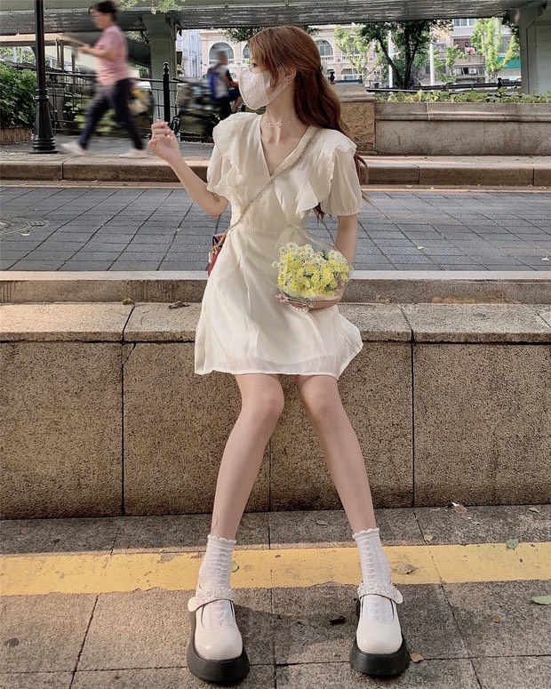 Váy Tơ Bèo Tiểu Thư 2 Lớp