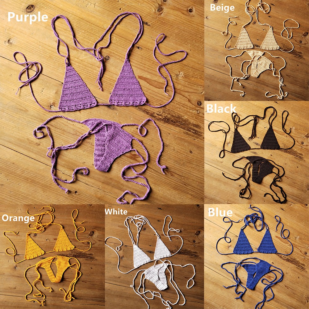 【YOUWORTH】 Swimwear Bikini Set Beach Solid Color Women\'s Beach Swimwear Bikini Set