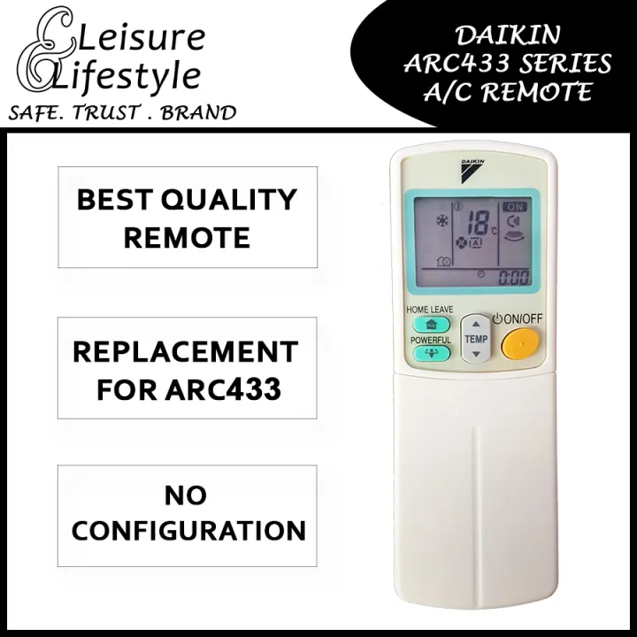 Daikin Aircon Remote Control Arc433 Daikin Remote Lazada Singapore