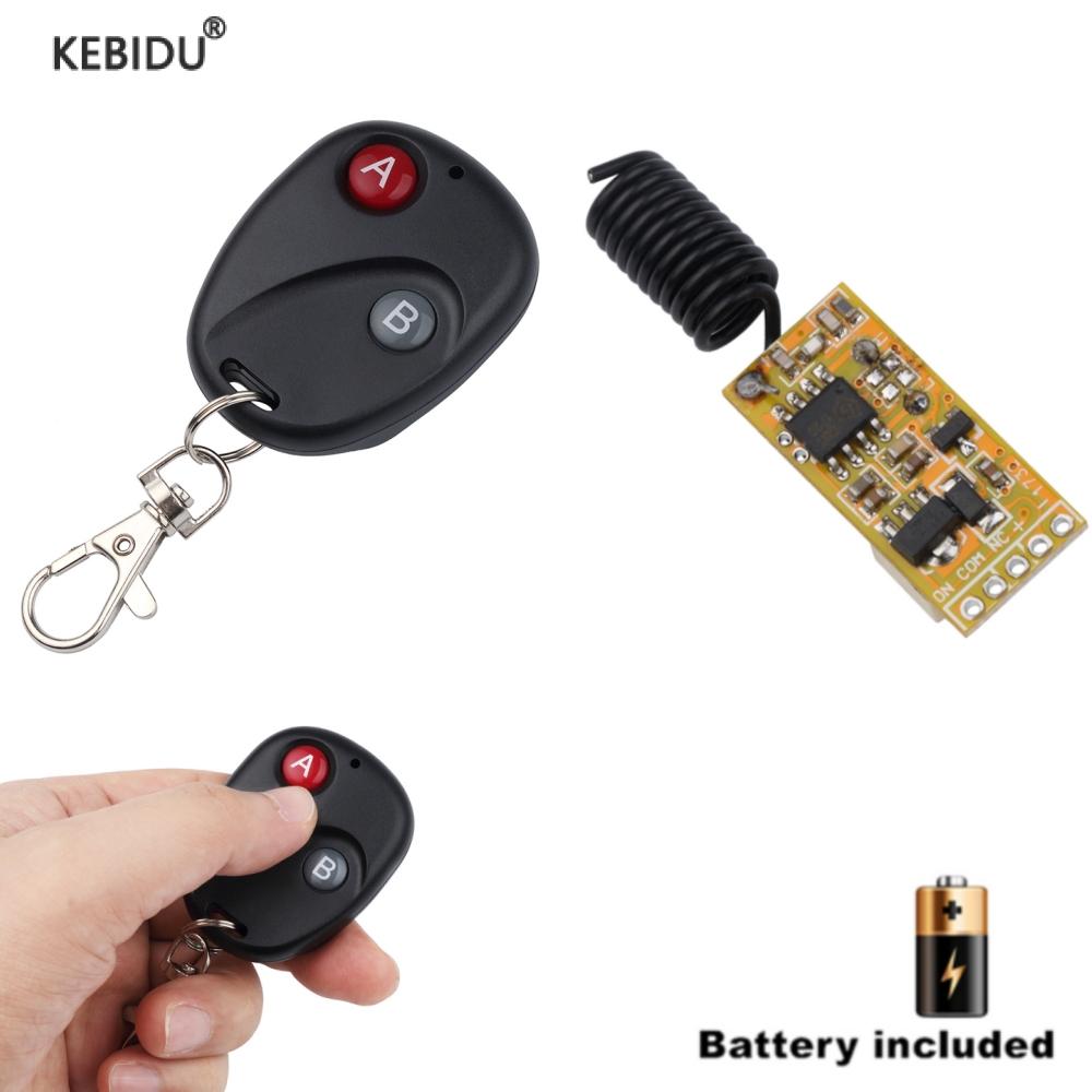 433mhz 315mhz Dc 3.7v 5v 9v 12v 1ch Relay Wireless Rf Remote Control ...