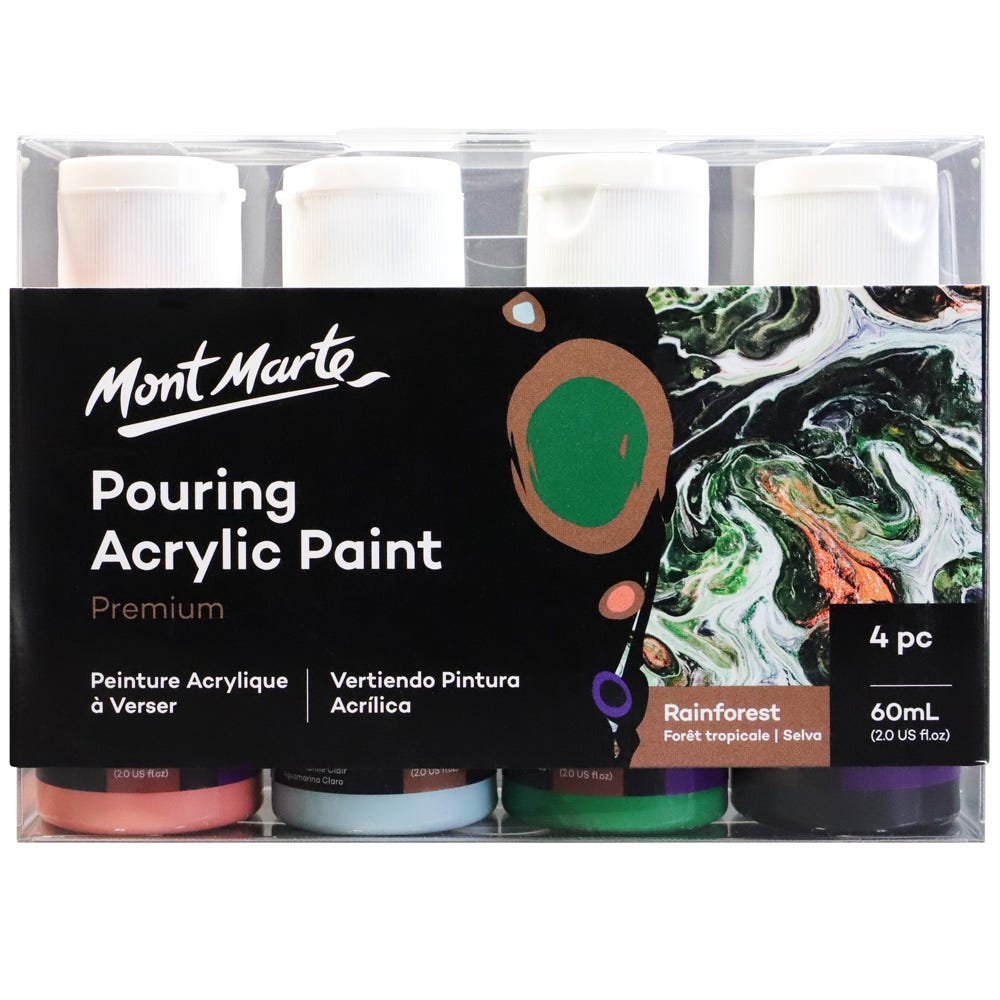 Mont Marte Pouring Acrylic 60ml-Rainforest.