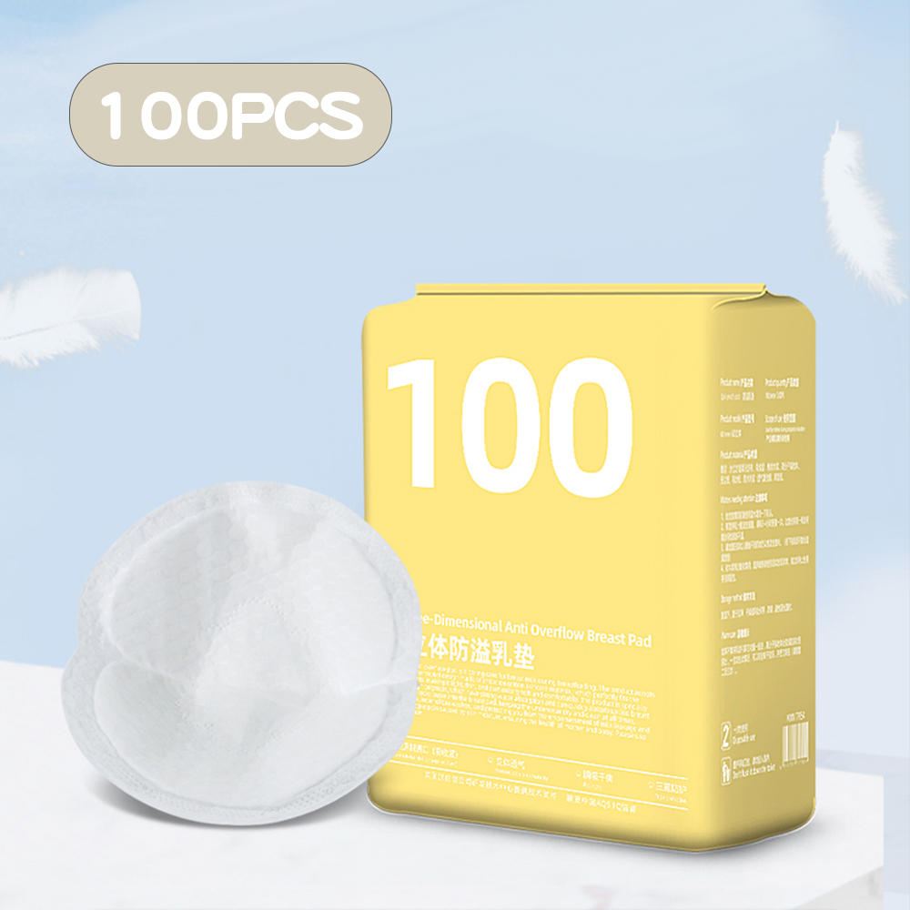 Aikoky 100Pcs/Pack Disposable Breast Pads Anti Overflow Milk Pad ...