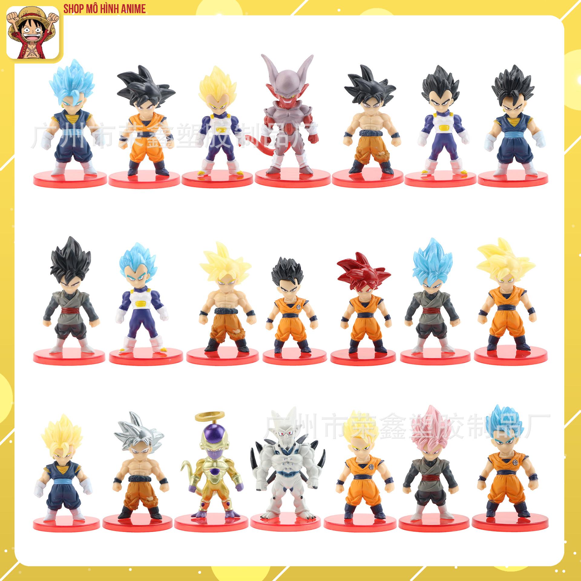 Mô Hình Dragon Ball, 7 Viên Ngọc Rồng, Mô Hình Ngẫu Nhiên 1 Nhân Vật, Cao 7cm, Decor Trang Trí Bộ Sưu Tập Nhân Vật