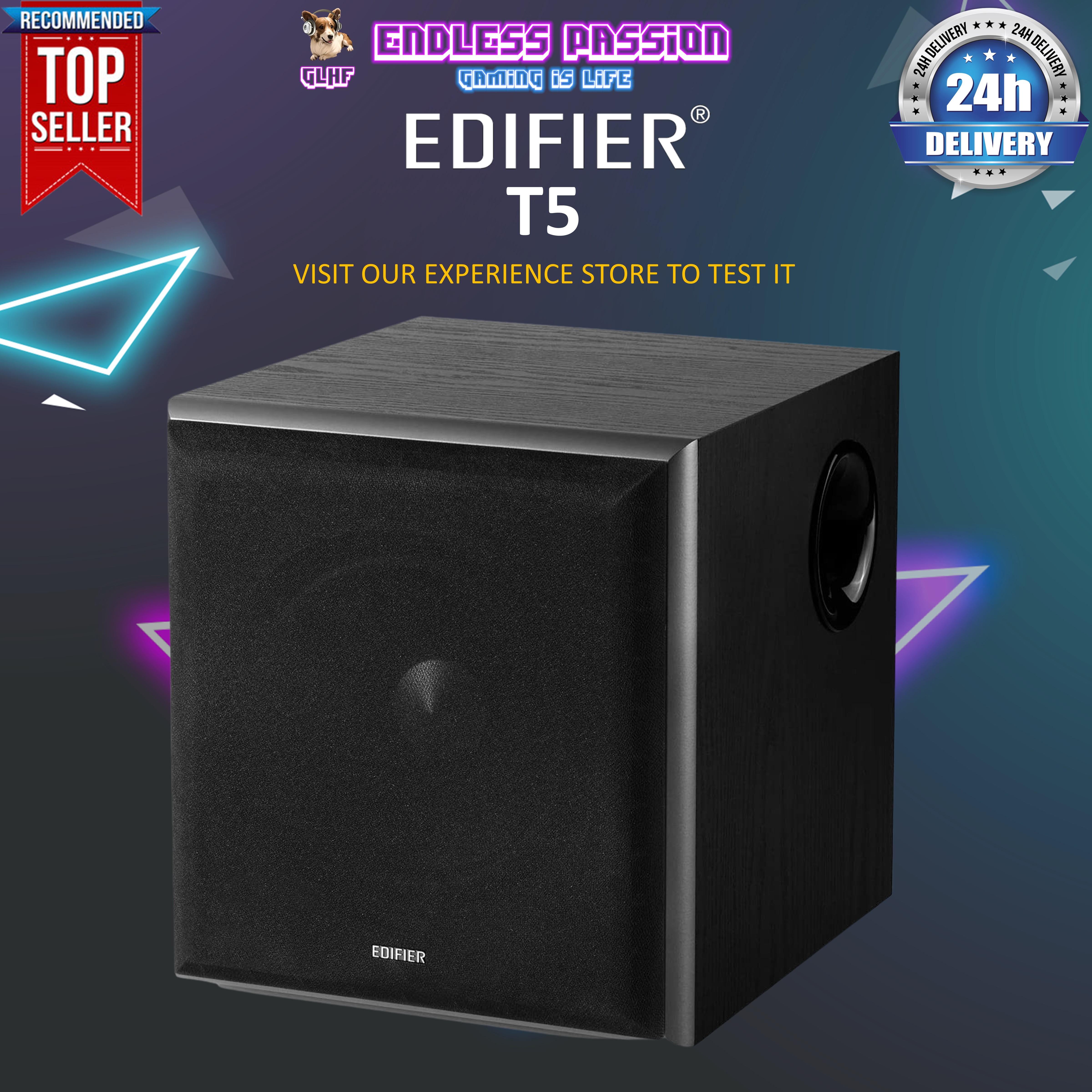 Edifier T5 Powered Subwoofer 70w RMS Active Woofer with 8 inch Driver